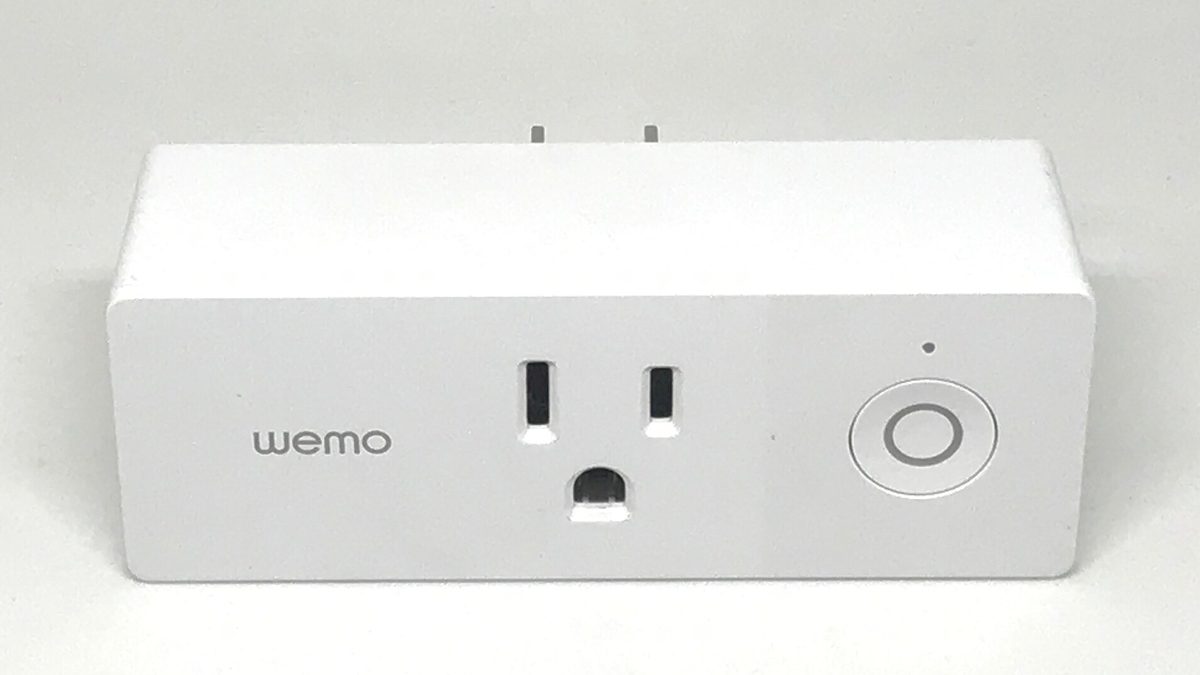 A Wemo Mini smart plug, the plug-in control a renter can take to the next flat.